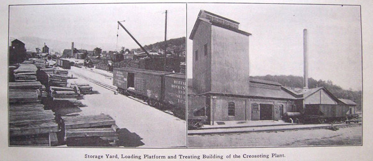 Bradford Creosoting Plant of the Buffalo, Rochester & Pittsburgh Railroad 1911